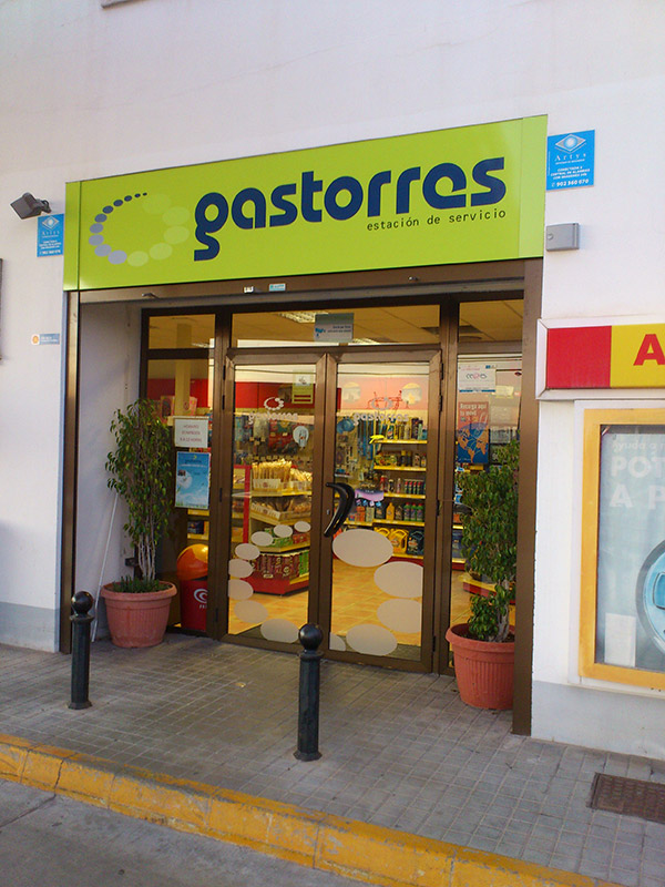Rótulo tienda
